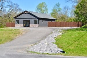 grey commercial building